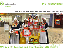 Tablet Screenshot of independent-events.com